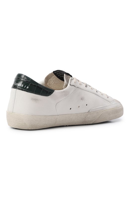 Кожаные кеды Super-Star Golden Goose Deluxe Brand GMF00101.F008113 Белый  GMF00101.F008113 Фото 4