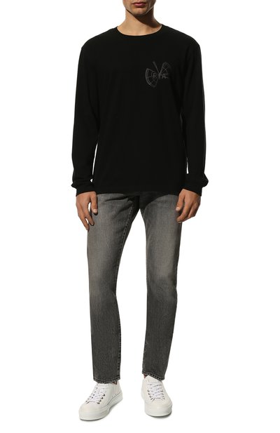 Хлопковый лонгслив RTA, арт. MS22-A832-0049BGATE, фото 2