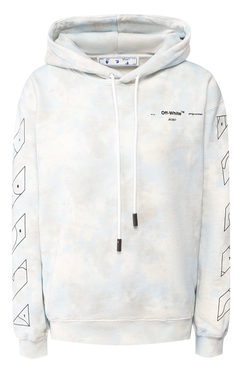 Хлопковое худи OFF-WHITE, арт. 0WBB032S20FLE0044010, фото 1