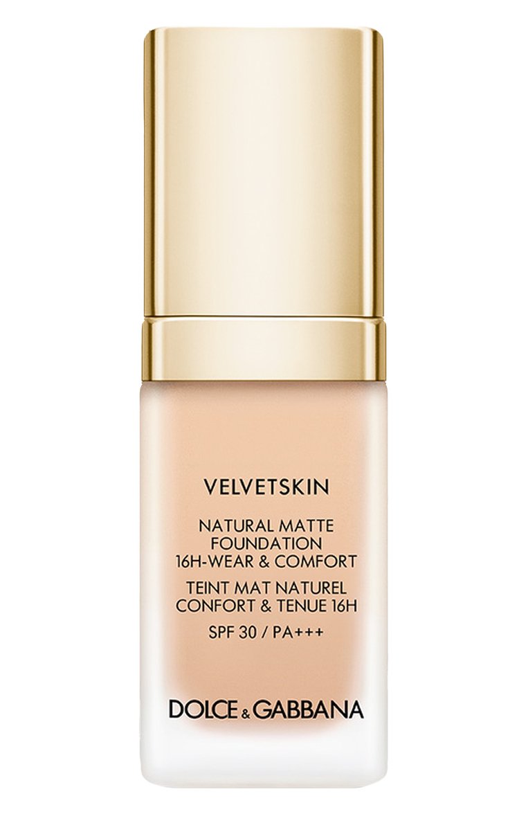 Матирующее тональное средство-флюид velvetskin, оттенок sateen 125 (30ml) DOLCE & GABBANA  цвета, арт. 3423222042141 | Фото 1 (SPF фильтр: Средний (25-30); Региональные ограничения белый список (Axapta Mercury): Не проставлено; Финишное покрытие: Матовый; Нос: Не проставлено)