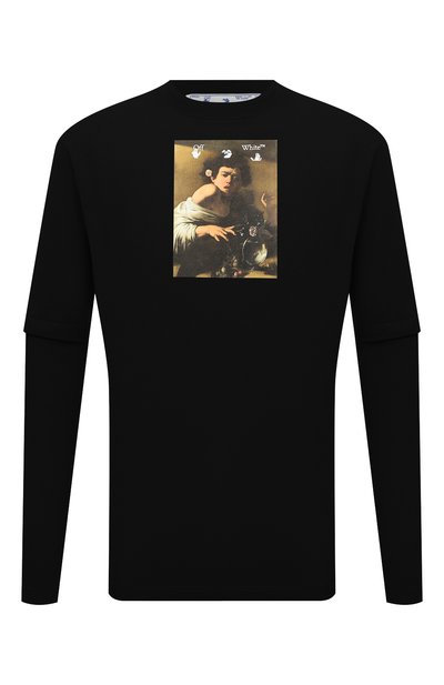 Хлопковый лонгслив OFF-WHITE, арт. 0MAB066F21JER007, фото 1