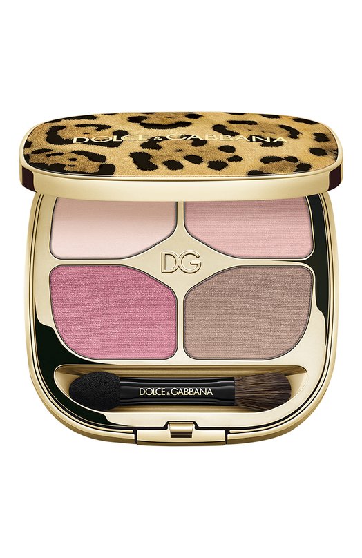 фото Тени для век felineyes eyeshadow quad, оттенок 6 romantic rose (4.8g) dolce & gabbana