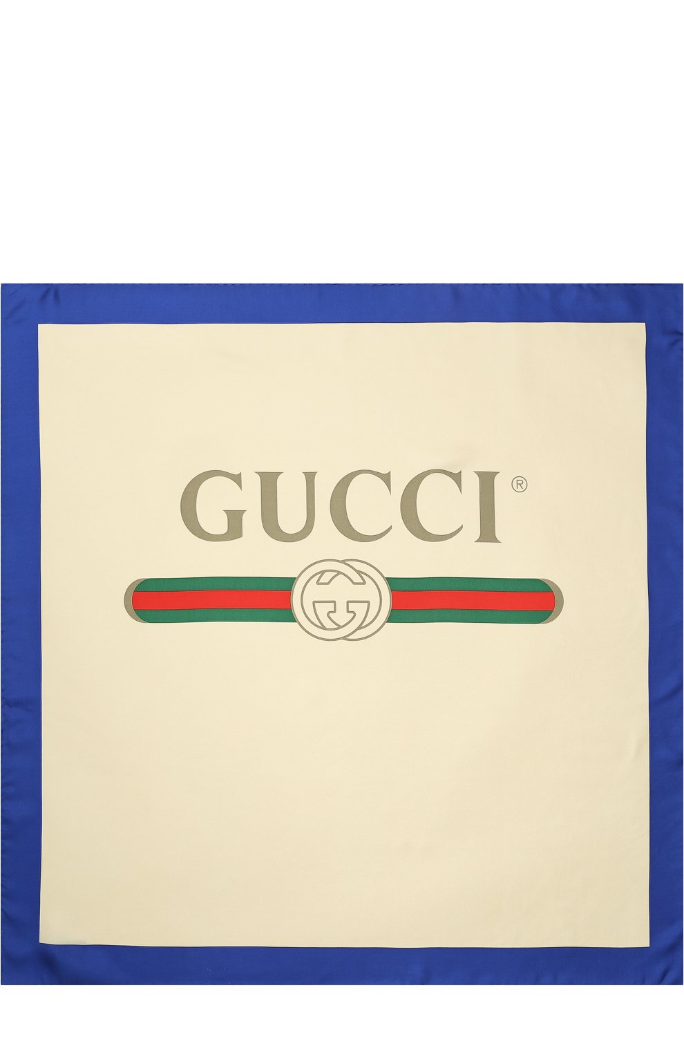 Шелковый платок с логотипом бренда GUCCI, арт. 529002/3G001, фото 3