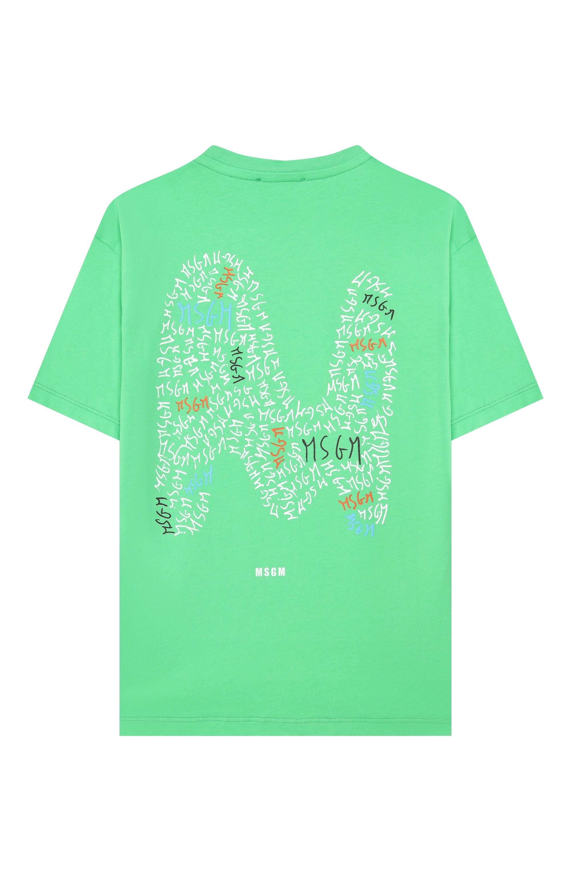 Хлопковая футболка MSGM KIDS, арт. S6MSJBTH232, фото 2