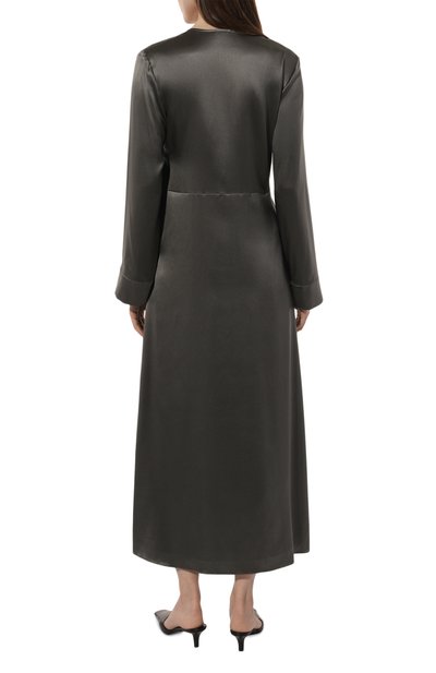 Шелковое платье JM STUDIO серого цвета по цене 50950 руб., арт. FW232437, фото 4 Шелковое платье JM STUDIO, арт. FW232437, фото 4