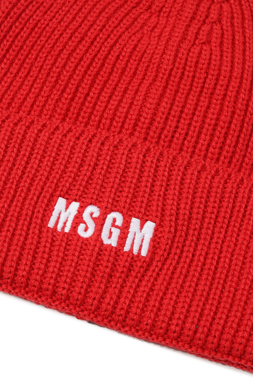 Шапка MSGM красного цвета по цене 8840 руб., арт. 3541MDL08/237761, фото 4 Шапка MSGM, арт. 3541MDL08/237761, фото 4