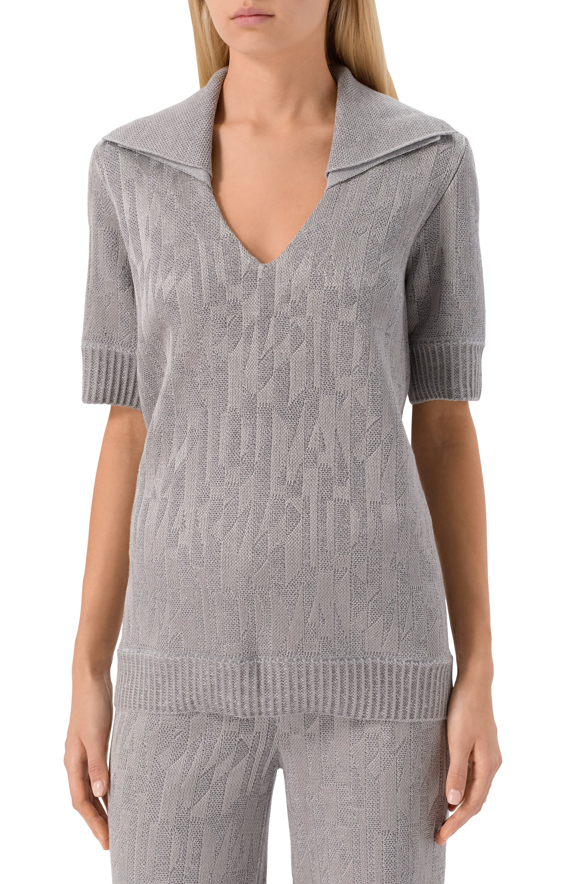 Поло из шерсти и вискозы AND THE BRAND, арт. W26-PL011-1202-901, фото 3