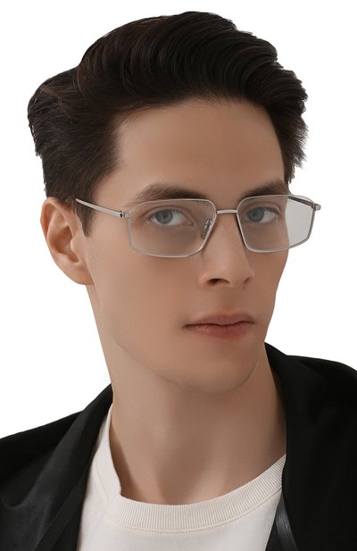 Оправа BALENCIAGA серебряного цвета по цене 31350 руб., арт. BB0143 002, фото 3 Оправа BALENCIAGA, арт. BB0143 002, фото 3