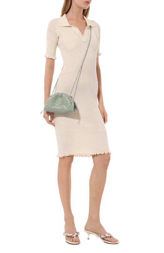 Клатч Pouch mini Bottega Veneta 585852/VCPP1 Хаки  585852/VCPP1 Фото 7