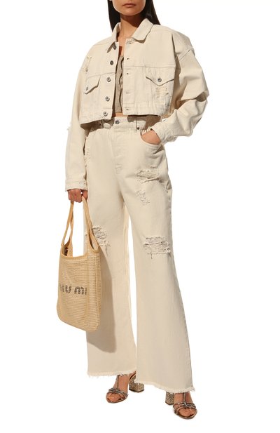 Джинсовая куртка MIU MIU, арт. GWB140-10KV-F0379, фото 2