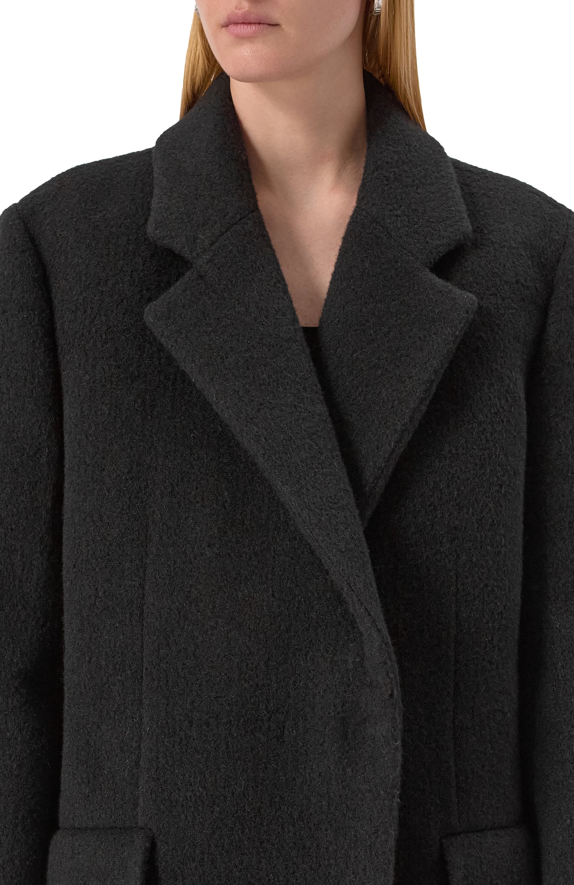 Шерстяное пальто JIL SANDER черного цвета по цене 468000 руб., арт. J02AA0176-J41387, фото 5 Шерстяное пальто JIL SANDER, арт. J02AA0176-J41387, фото 5