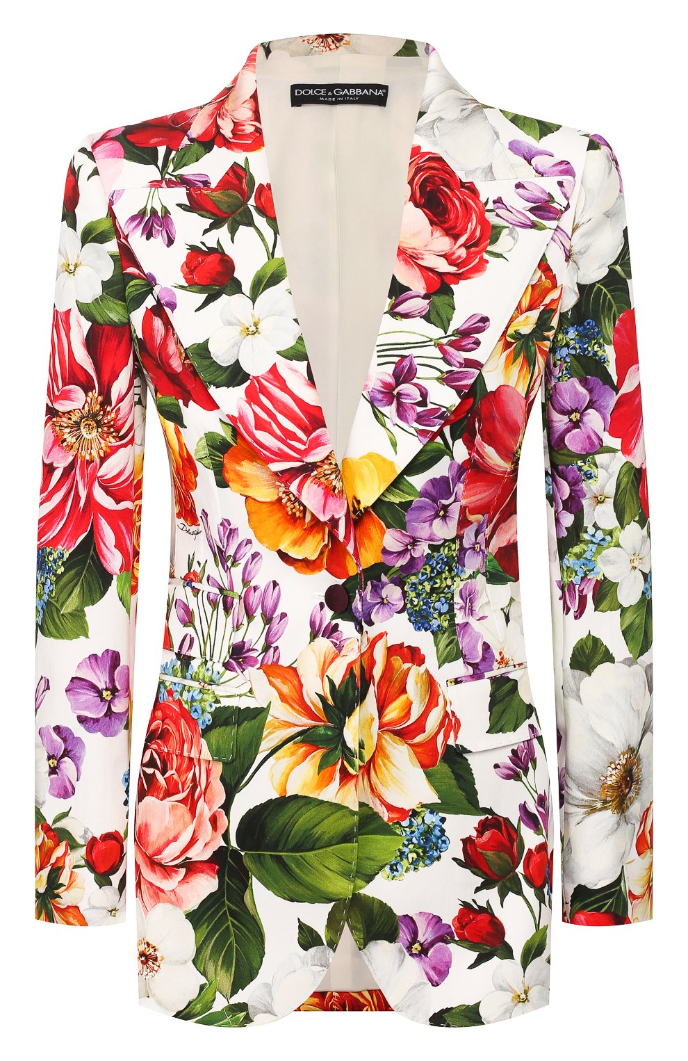 Хлопковый жакет DOLCE & GABBANA разноцветного цвета по цене 246000 руб., арт. F29D0T/FSFJG, фото 1 Хлопковый жакет DOLCE & GABBANA, арт. F29D0T/FSFJG, фото 1