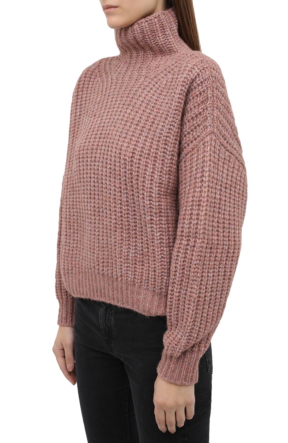 Свитер ISABEL MARANT розового цвета по цене 52600 руб., арт. PU1413-20A042I/IRIS, фото 3 Свитер ISABEL MARANT, арт. PU1413-20A042I/IRIS, фото 3