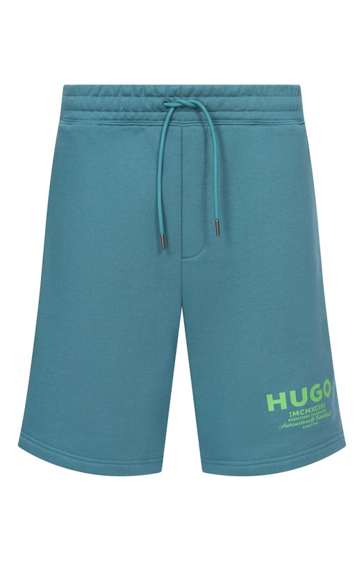 Хлопковые шорты HUGO Blue 50510728 Зелёный 50510728