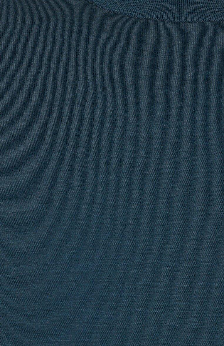 Мужская шерстяная футболка ZEGNA темно-бирюзового цвета, арт. FCT706/UF328A9 | Фото 6 (Материал внешний: Шерсть; Длина (для топов): Стандартные; Рукава: Короткие; Принт: Без принта; Мужское Кросс-КТ: Футболка-одежда; Стил�и: Кэжуэл; Автоматизация ТО: Проставлено; Автоматизация состава: Проставлено; Детали: Без декора)