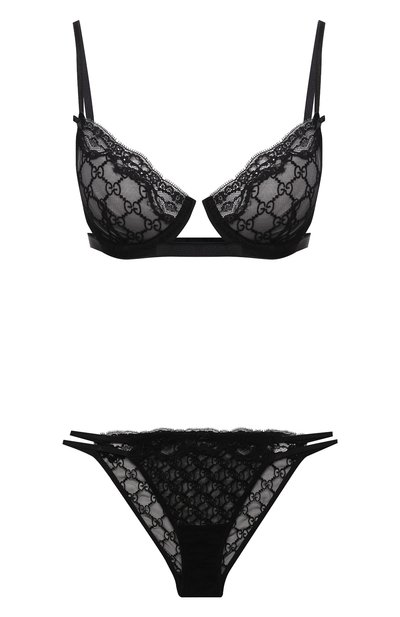 Женские комплект из бюстгальтера и трусов GUCCI, арт. 665950/XUACT
