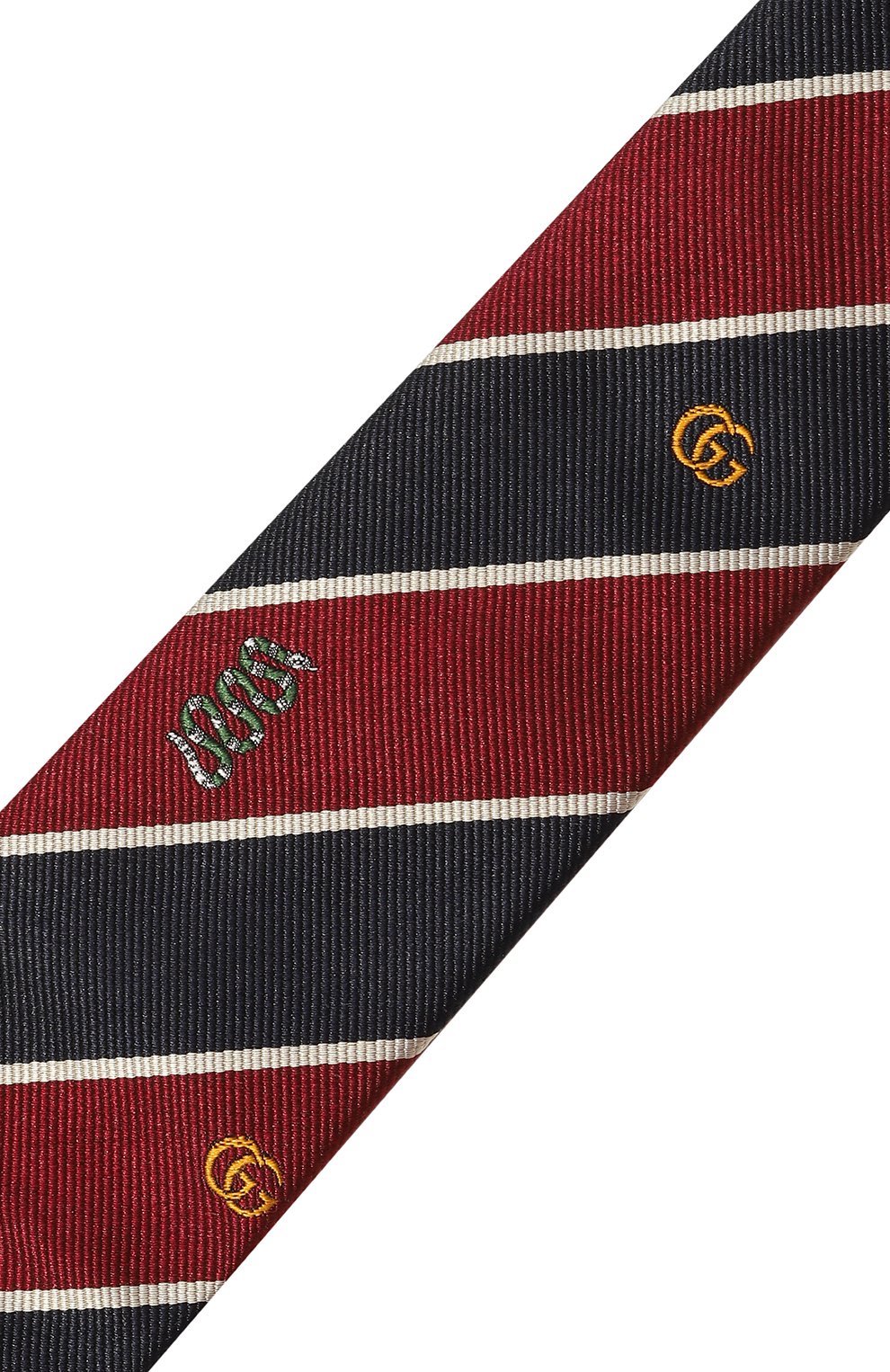 Шелковый галстук GUCCI бордового цвета по цене 25920 руб., арт. 545077 4E002, фото 4 Шелковый галстук GUCCI, арт. 545077 4E002, фото 4