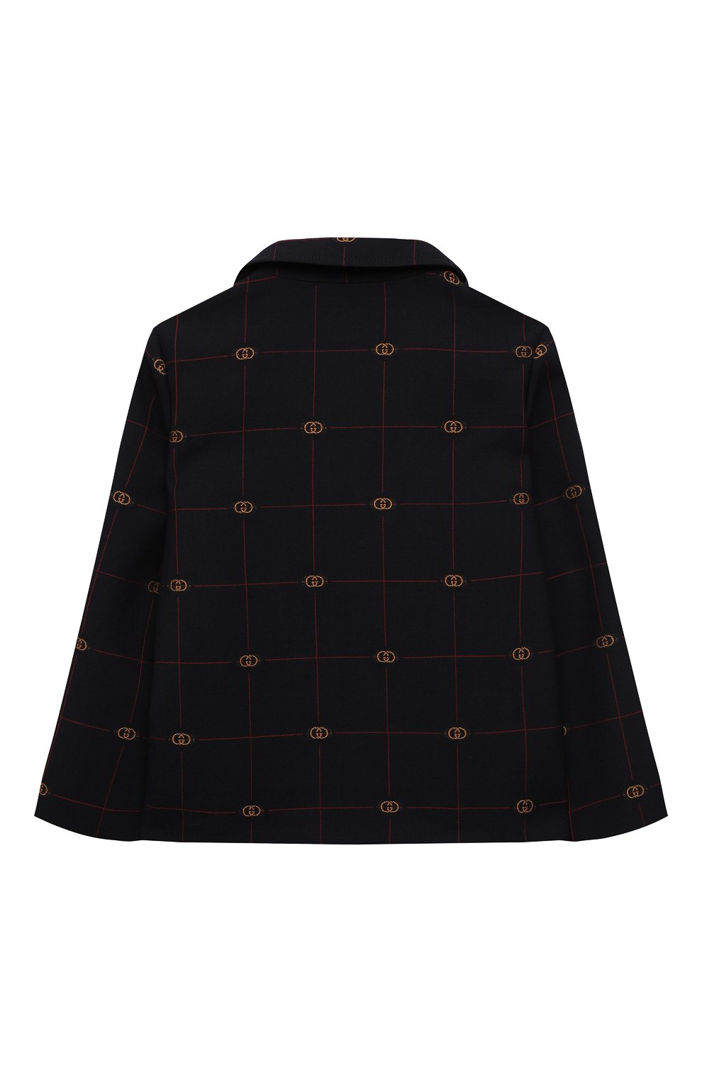 Шерстяной пиджак GUCCI темно-синего цвета по цене 79250 руб., арт. 660171/XWA0Q, фото 2 Шерстяной пиджак GUCCI, арт. 660171/XWA0Q, фото 2