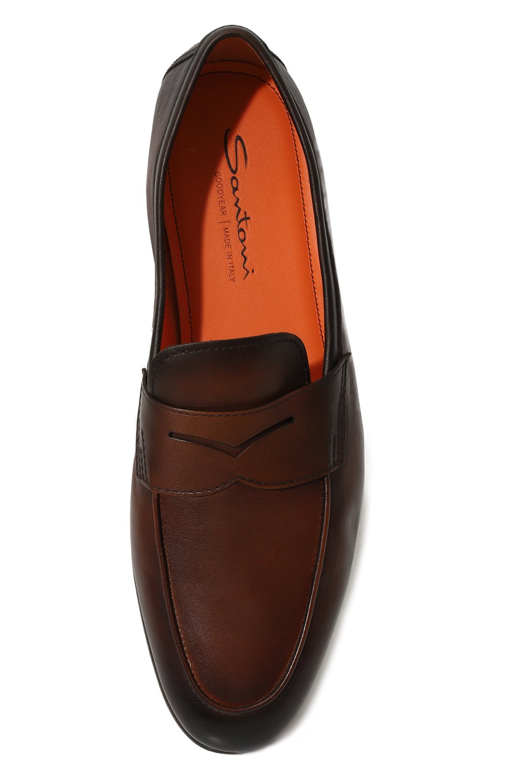 Кожаные пенни-лоферы carlos SANTONI, арт. MCNG18837SI9GMEM, фото 6