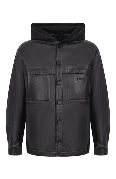 Мужская кожаная куртка-рубашка KNT, арт. UGK120MK0280H01