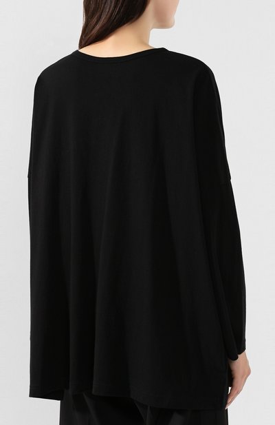 Хлопковый пуловер YOHJI YAMAMOTO разноцветного цвета по цене 31950 руб., арт. NC-T14-080, фото 4 Хлопковый пуловер YOHJI YAMAMOTO, арт. NC-T14-080, фото 4