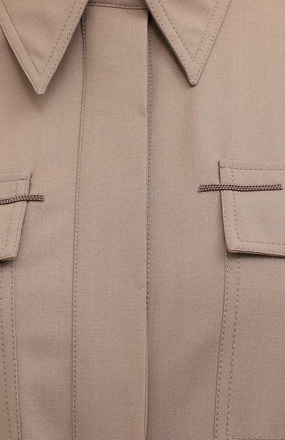 Шерстяной комбинезон BRUNELLO CUCINELLI бежевого цвета по цене 384500 руб., арт. MA105FV799, фото 5 Шерстяной комбинезон BRUNELLO CUCINELLI, арт. MA105FV799, фото 5