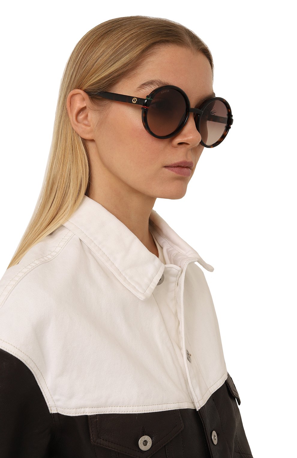 Солнцезащитные очки GUCCI коричневого цвета по цене 39950 руб., арт. GG1067S 002, фото 2 Солнцезащитные очки GUCCI, арт. GG1067S 002, фото 2