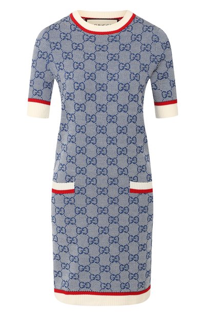 Женское платье из смеси шерсти и хлопка GUCCI, арт. 579787/XKARI