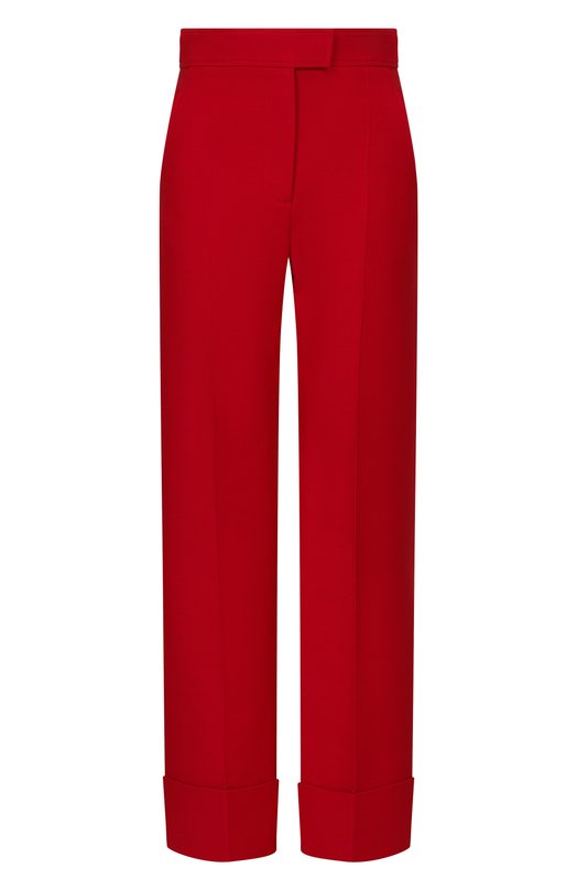 Брюки из шерсти и шелка Valentino 8B3RB6Z7/1CF Красный 8B3RB6Z7/1CF