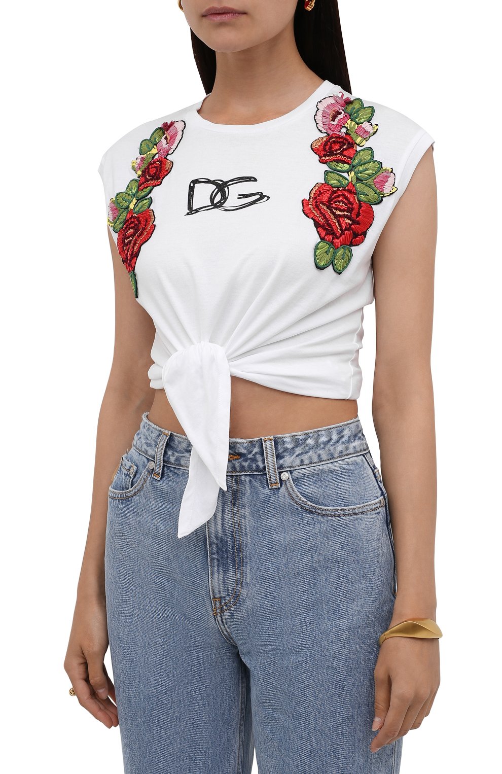 Хлопковая футболка DOLCE & GABBANA, арт. F8M30Z/G7XAW, фото 3