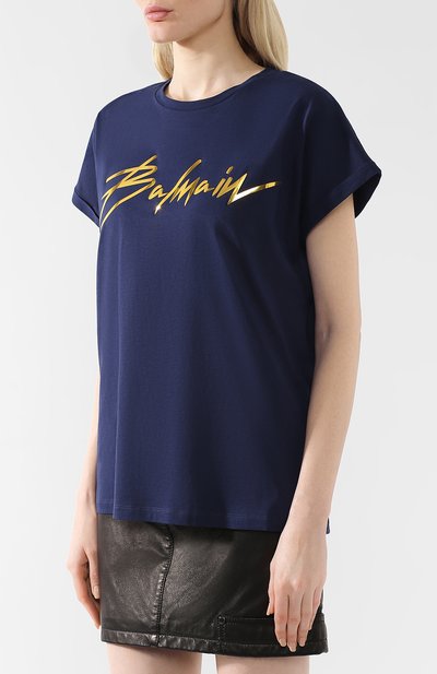 Хлопковая футболка BALMAIN, арт. RF21100/M065, фото 3