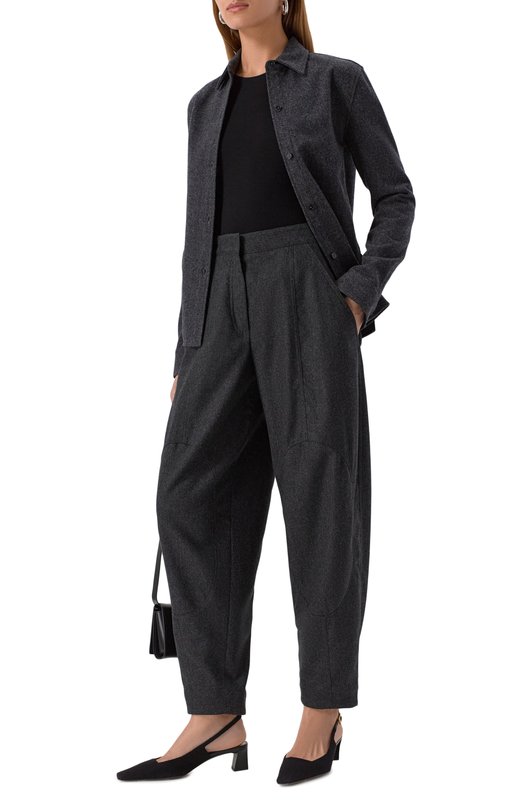 Брюки из шерсти и кашемира Giorgio Armani GW001597/TE10537 Серый  GW001597/TE10537 Фото 2