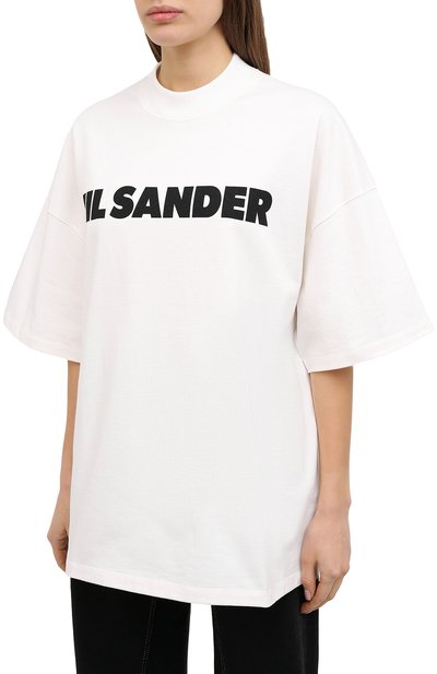 Хлопковая футболка JIL SANDER, арт. JSCP707020-WP248508, фото 3