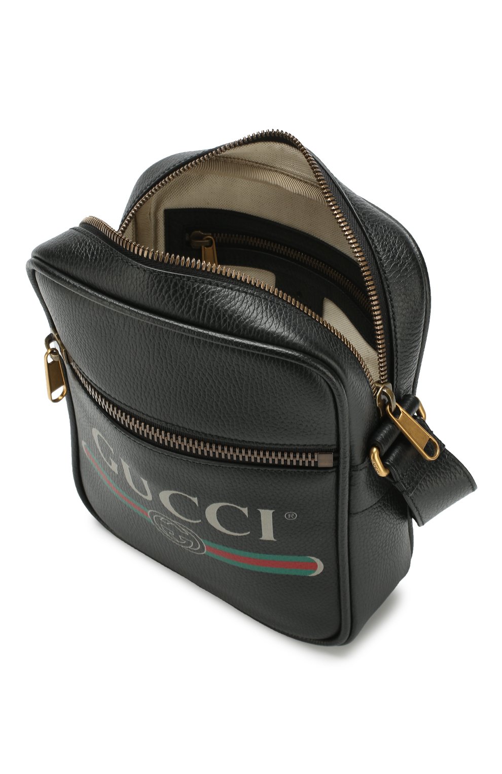 Кожаная сумка-планшет с логотипом бренда GUCCI, арт. 523591/0QRAT, фото 4