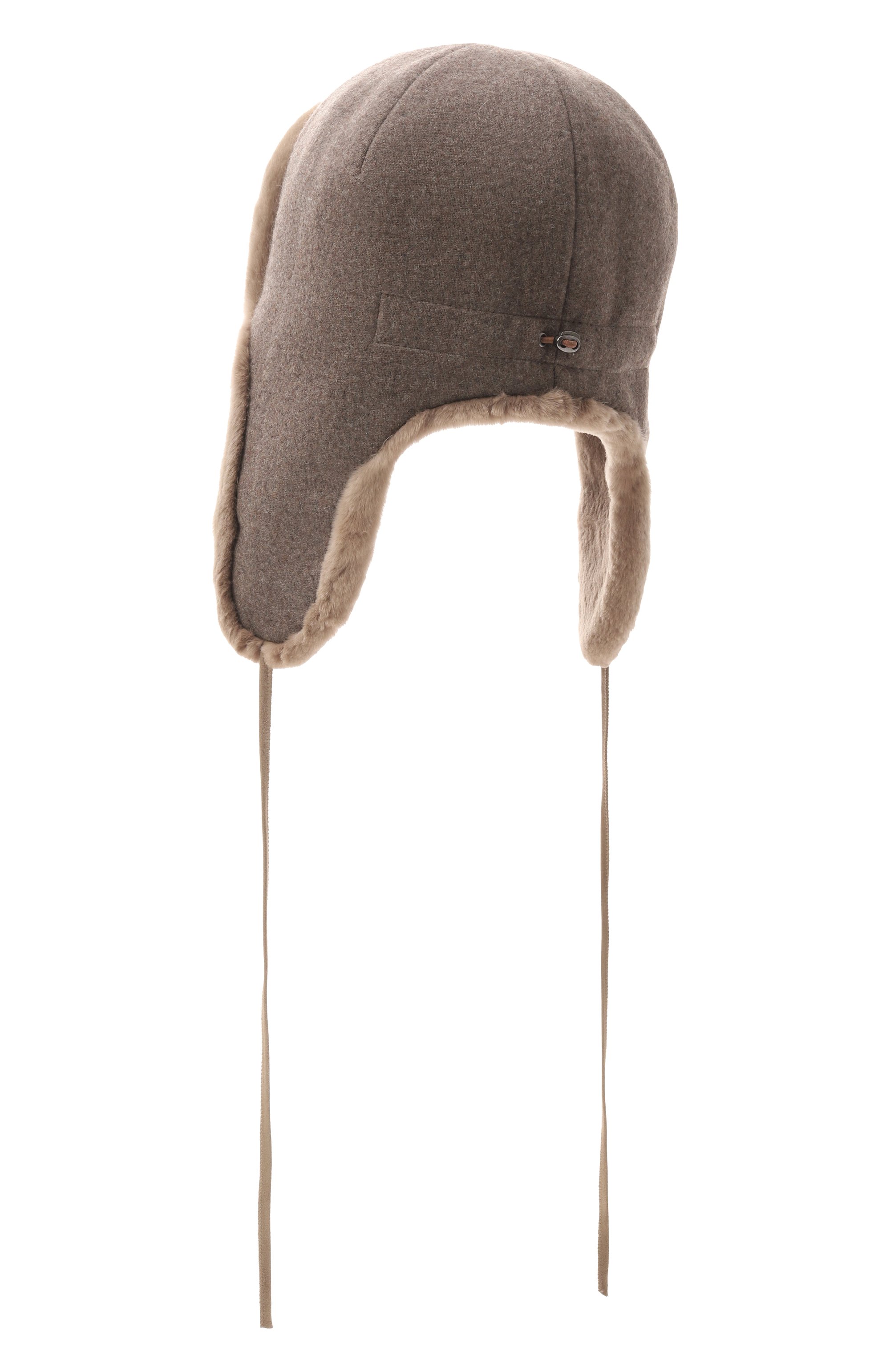 Кашемировая шапка-ушанка бруклин с мехом норки FURLAND, арт. 0130910050010600079, фото 2