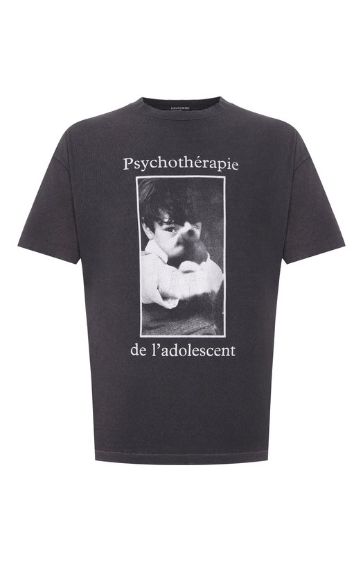 Хлопковая футболка Enfants Riches Deprimes 010-885/C0TT0N Серый 010-885/C0TT0N