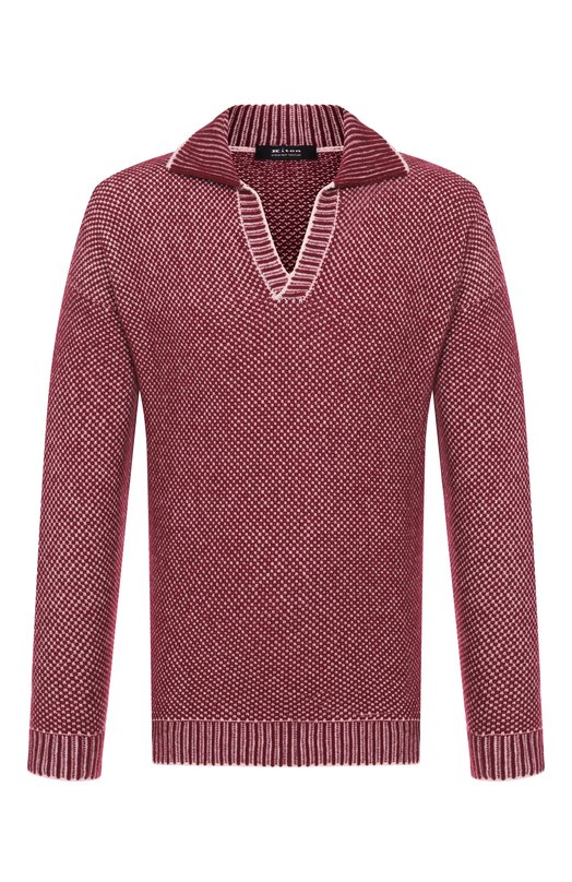 Шерстяной свитер Kiton UMM065502 Бордовый UMM065502