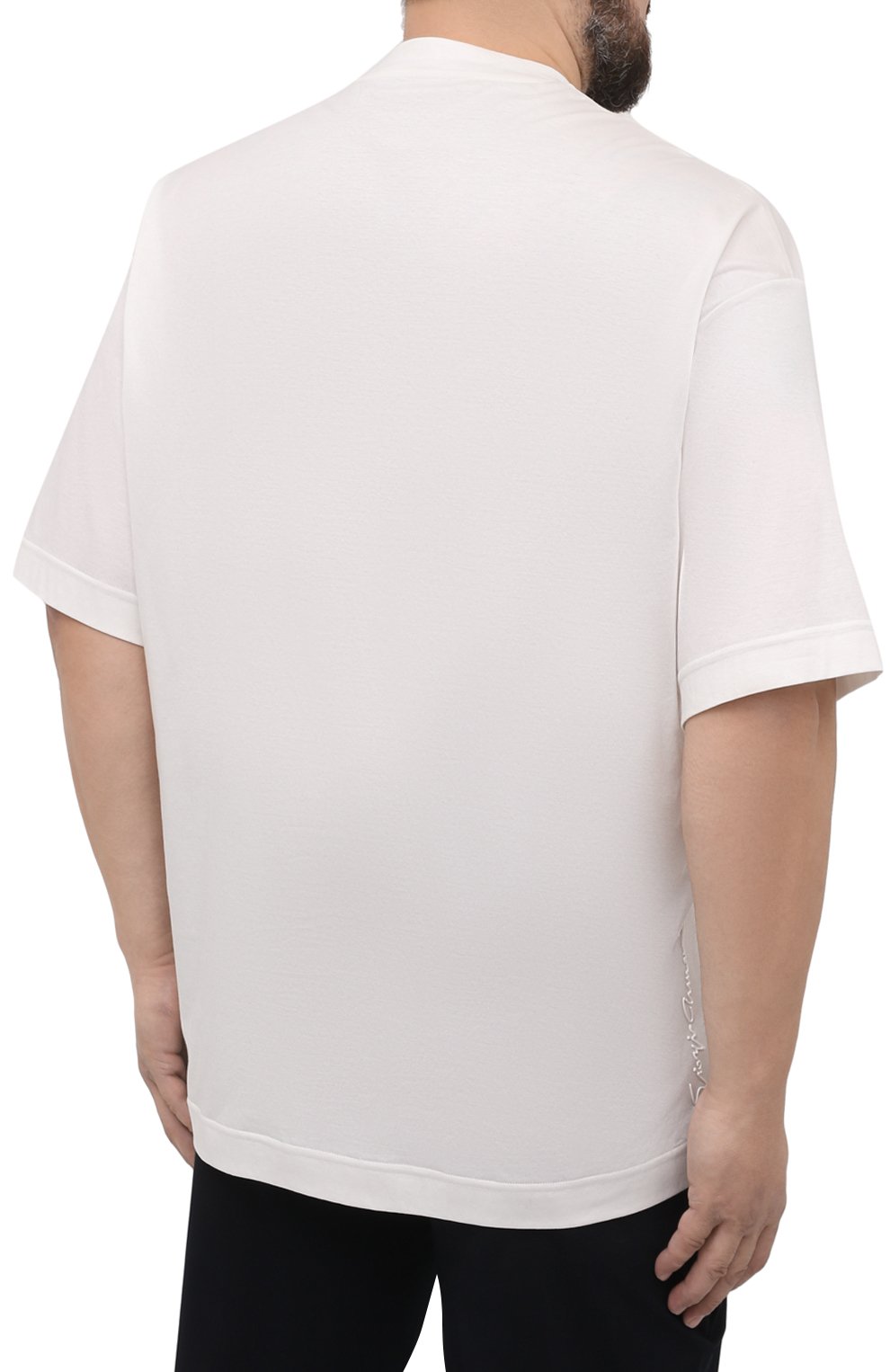 Хлопковая футболка GIORGIO ARMANI, арт. 3LST64/SJM1Z, фото 4