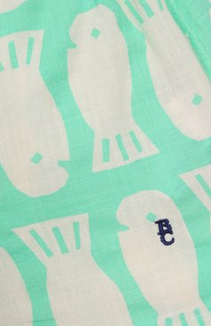Детские хлопковые шорты BOBO CHOSES зеленого цвета, арт. B125AC064 | Фото 3 (Нос: Не проставлено; Материал внешний: Хлопок; Случай: Повседневный; Ростовка одежда: 5 лет | 110 см, 6 лет | 116 см, 9 лет | 134 см, 3 года | 98 см)