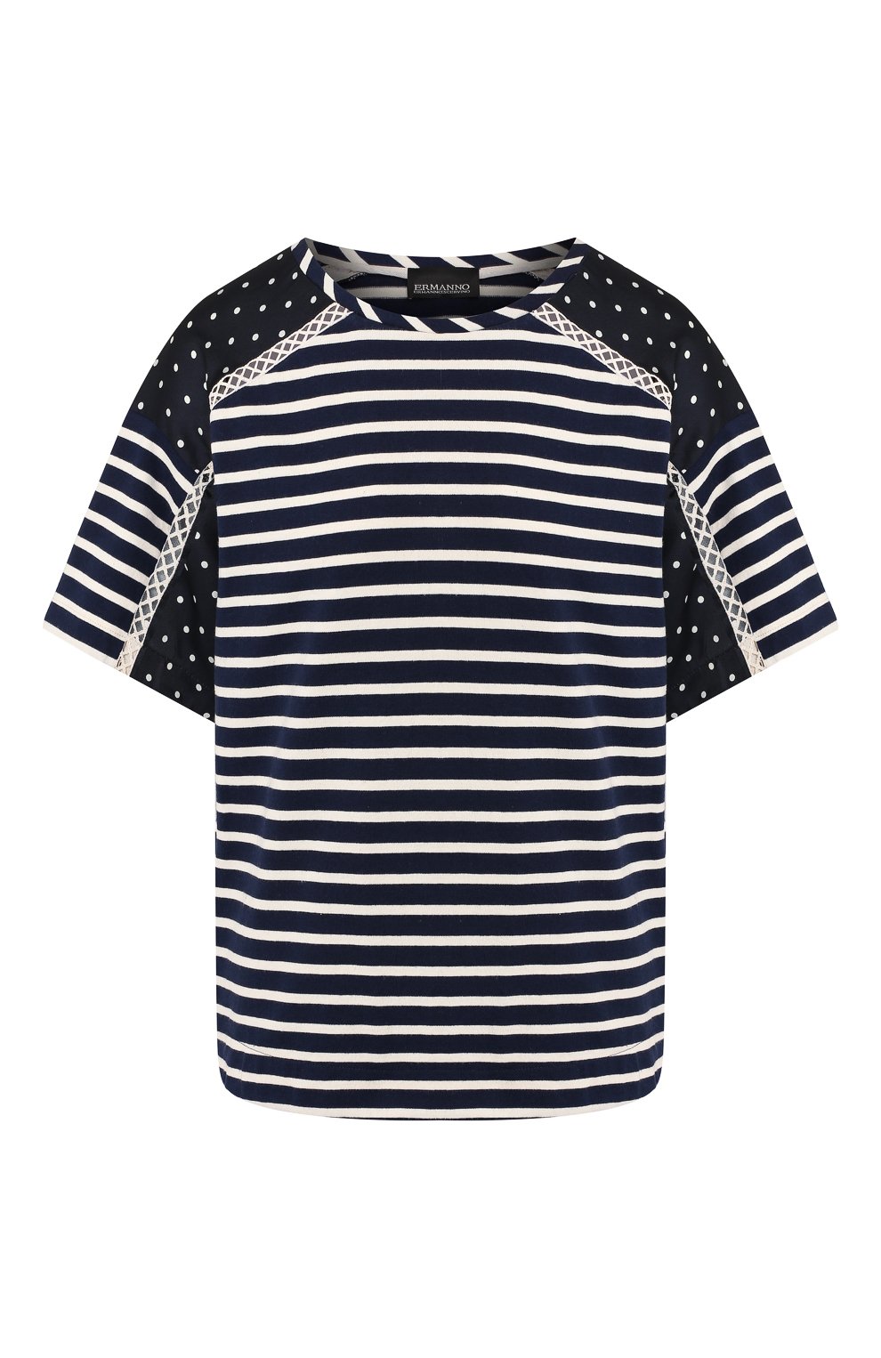 Хлопковая футболка ERMANNO ERMANNO SCERVINO, арт. 44 T TS04 JRI, фото 1
