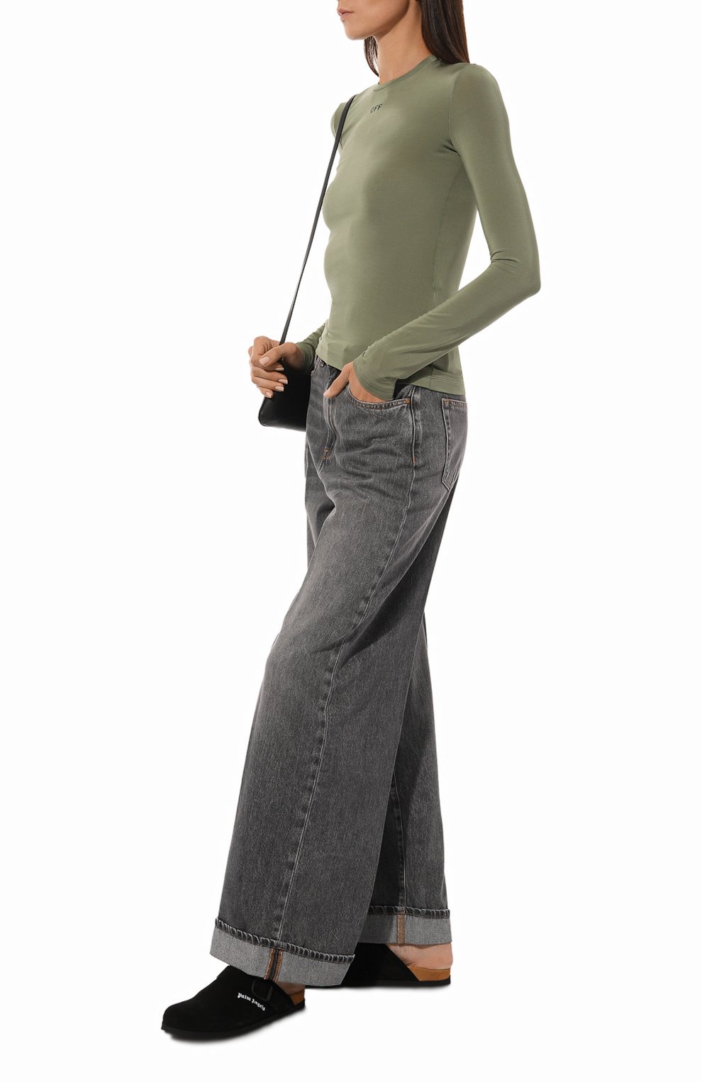 Замшевые сабо PALM ANGELS, арт. PWIJ013F24LEA002, фото 2