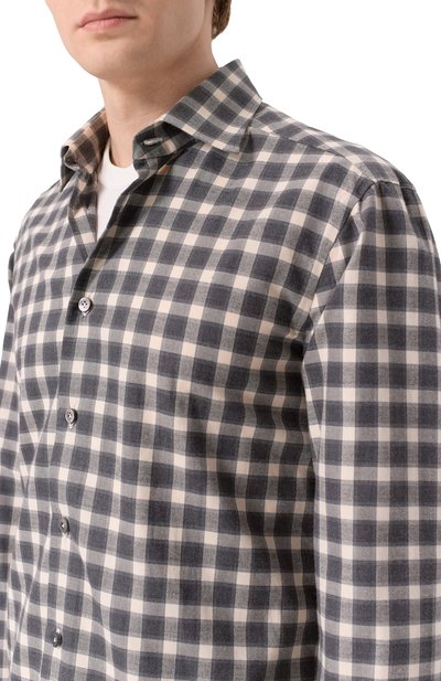 Хлопковая рубашка KITON, арт. UCCH0943907, фото 5