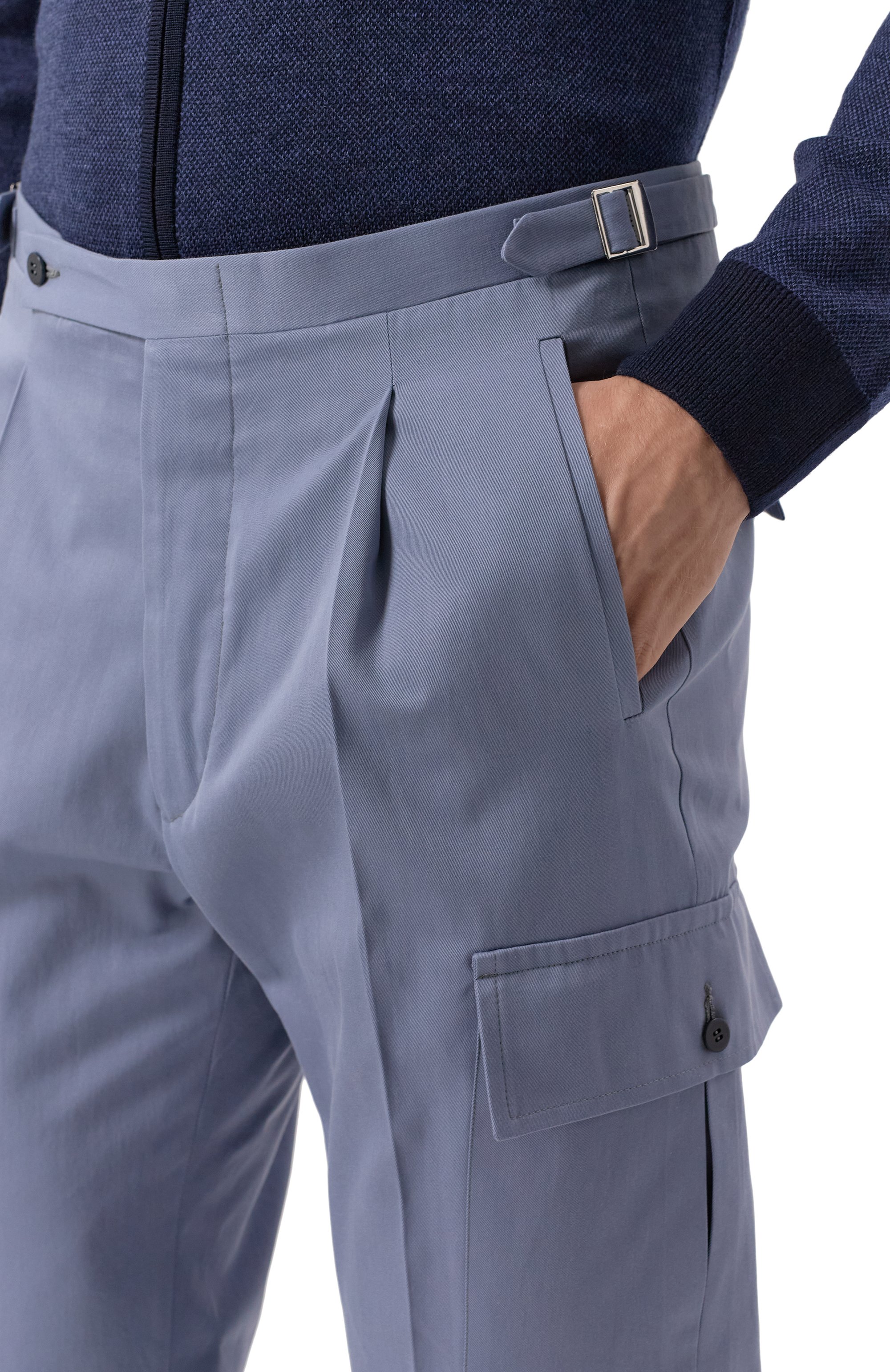 Хлопковые брюки-карго KITON, арт. UPN05K0647E04, фото 5