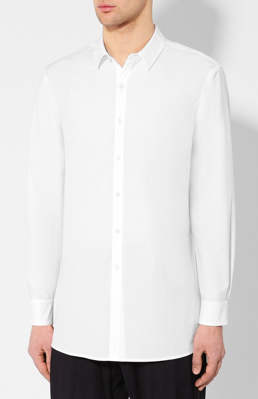 Хлопковая рубашка KAZUYUKI KUMAGAI белого цвета по цене 26550 руб., арт. KS91-035, фото 3 Хлопковая рубашка KAZUYUKI KUMAGAI, арт. KS91-035, фото 3