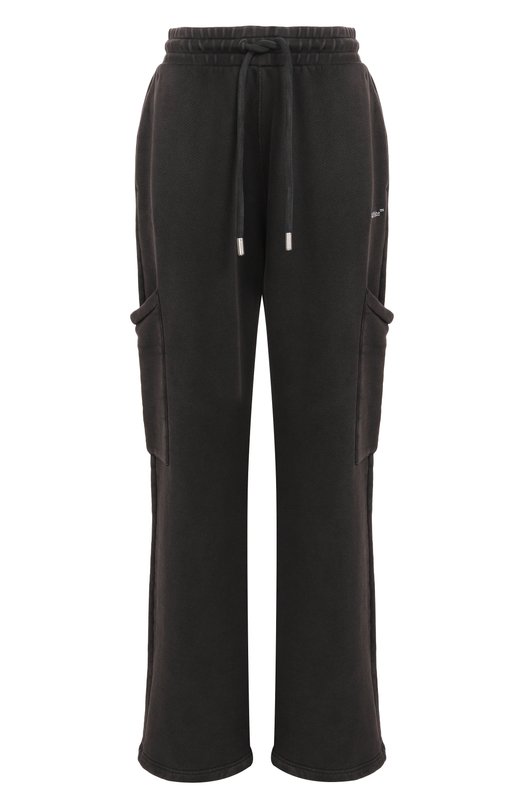 Хлопковые брюки Off-White 0WCH025S25FLE001 Чёрный 0WCH025S25FLE001