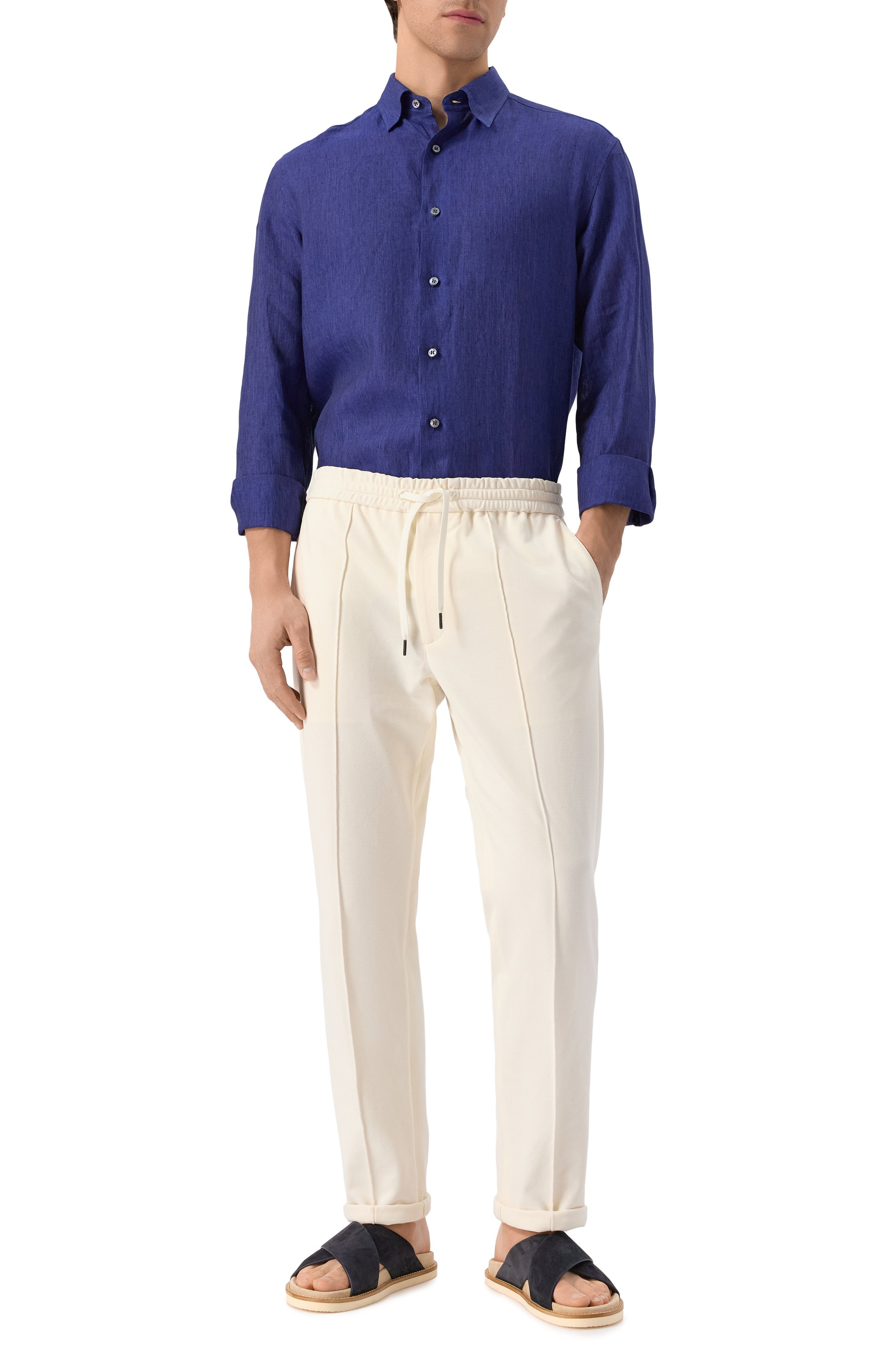 Льняная рубашка BRIONI, арт. SCAY0L/P9111, фото 2