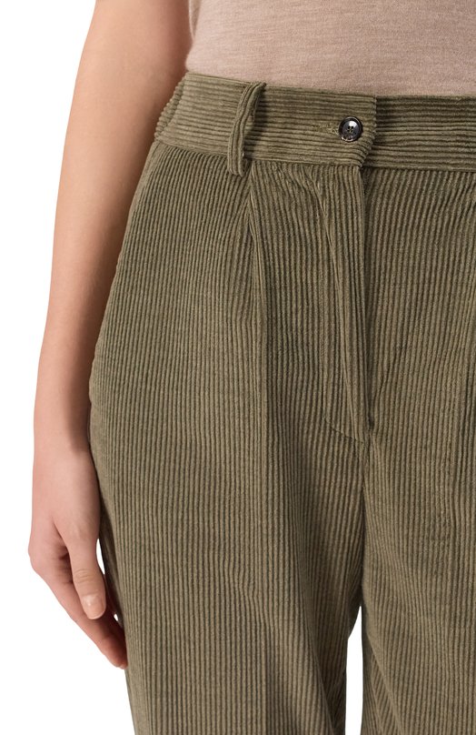 Вельветовые брюки Kiton D50105S06325 Хаки  D50105S06325 Фото 5