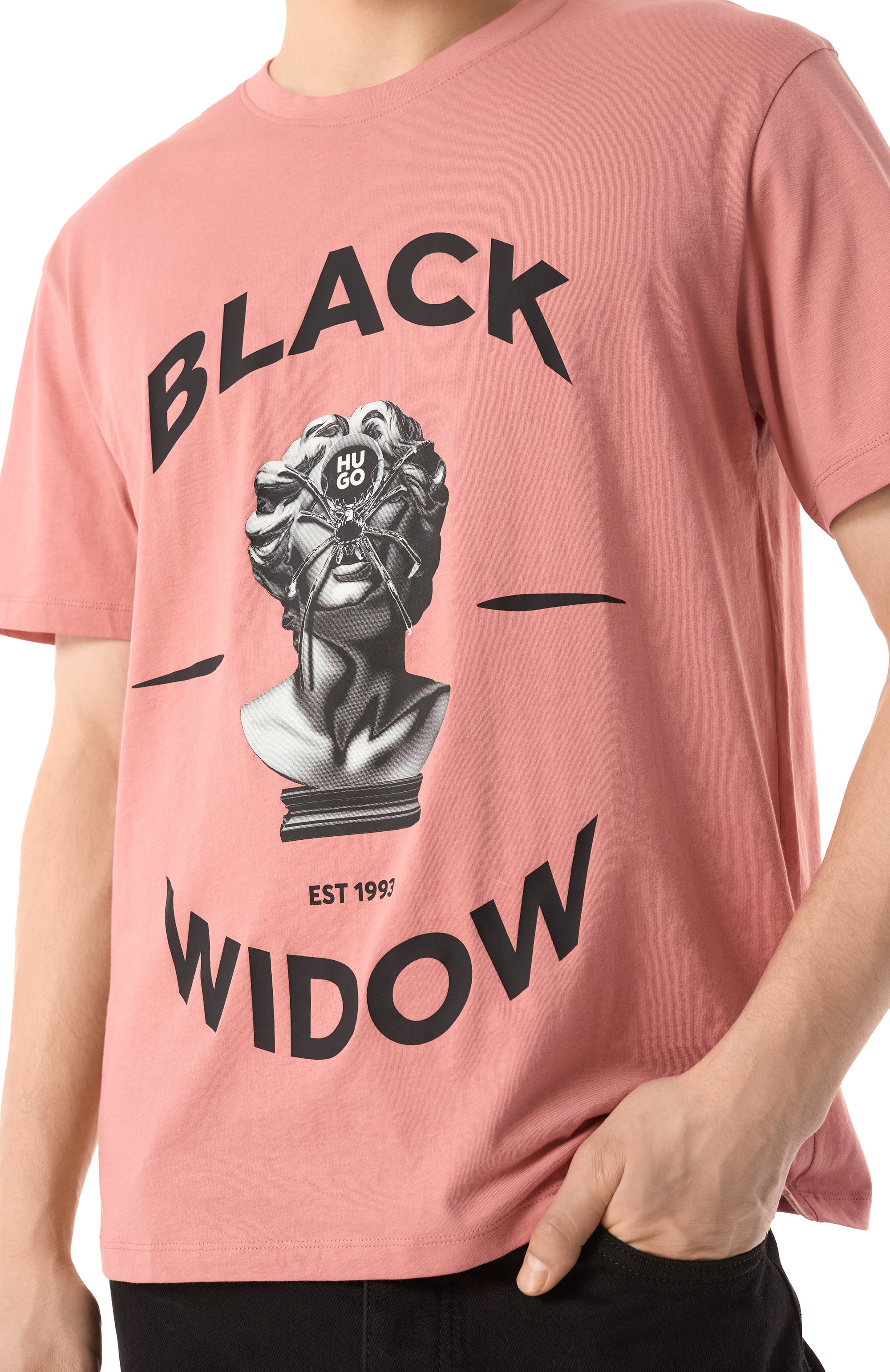 Хлопковая футболка HUGO, арт. 50530684, фото 5