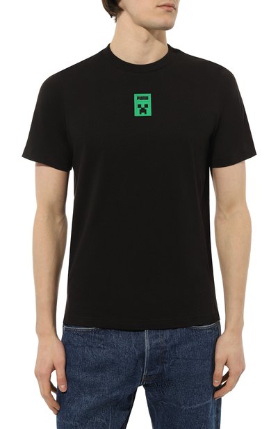 Хлопковая футболка puma x minecraft PUMA, арт. 53437401, фото 3