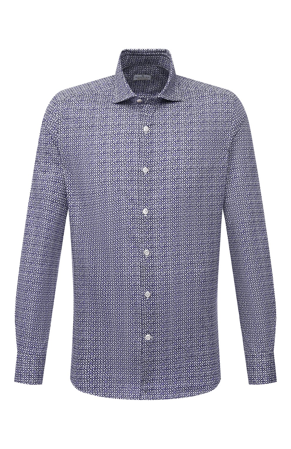 Хлопковая рубашка SONRISA синего цвета по цене 29150 руб., арт. IFI0R9/F6071, фото 1 Хлопковая рубашка SONRISA, арт. IFI0R9/F6071, фото 1